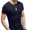 Wholesale High Quality Slim Fit Shortsleeve Plain Custom T-shirt Men T Shirt