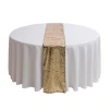 Wholesale Hot Sale Luxury Gold Sequin Table Runner for Wedding Party Banquet Home Decor