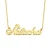 Import Wholesale Jewelry 14k 18k 24k My Personalised Letter Pendant Silver Custom Stainless Steel Personalized Gold Name Plate Necklace from China