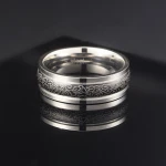 wholesale mens jewelry plum blossom  100% carbon fiber ring
