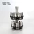 Import Wholesale mini glass spice jar set with metal sleeve and  rotating stand set customs color and gift package factory price from China