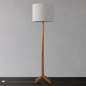 Wholesale modern simple design residential living room solid wood standing floor lamp without blubs