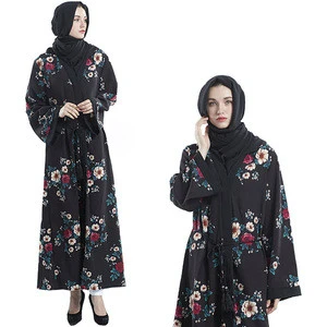 wholesale most popular Mideast Arabian robe Muslim women printed islamic clothing turkish