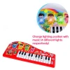 Wholesale new cheap kids toy electronic organ musical piano educational led light intelligent instrument keyboards