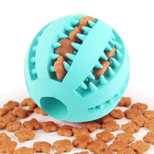 Wholesale Rubber Pet Cleaning Balls Toys Ball Chew Toys Tooth Cleaning Balls Food Dog Toy