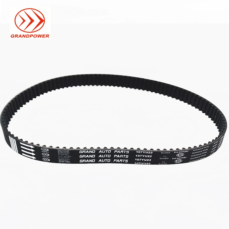 wholesale rubber transmission belt auto timing belt 107x22 for Kia Pride