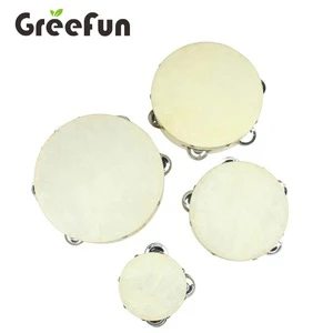 Wholesale Sheepskin and Wood Tambourine Toy Drum High Quality Hand Musical Drum Set