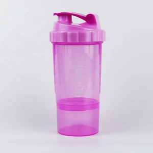 Wholesale sports bpa free plastic spice custom logo gym empty glitter shaker bottle