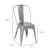 Import Wholesale Stacking Modern Industrial Metal Dining Chairs (Silver) from China