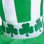 Wholesale Stripe St. Patrick's Day Party Caps Clover Formal Hat