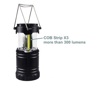Wholesales ABS Plastic AA Tent Light Collapsible Multi-function COB LED Camping Lantern