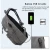 Import wholesales popular high quality canvas backpack for college everyday use in comfort with USB changing port from China
