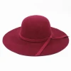 Winter Wide Brim Blank Felt Hat For Women Fall polyester wool felt hat customized children&#39;s size Large brim, sun protection