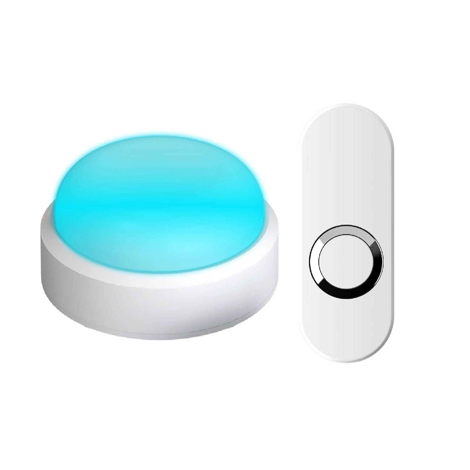 Wireless 110dB Strobe 7 Color Flash LED Light Doorbell for Deaf Hearing Impaired People