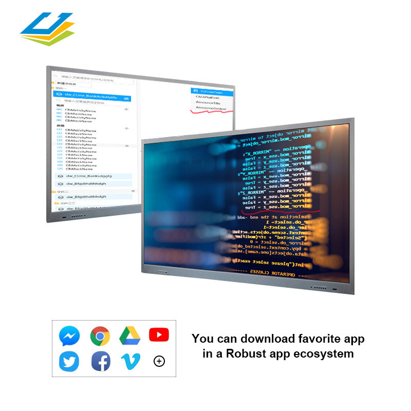 Buy Wireless 65-100inch Electronic Multi Touch Flat Panel Smart ...
