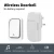 Import Wireless Doorbell EU UK US Plug Self-Powered Waterproof Door Bell 150M Long Wireless Distance 38 Songs Home Welcome Door Chimes from China