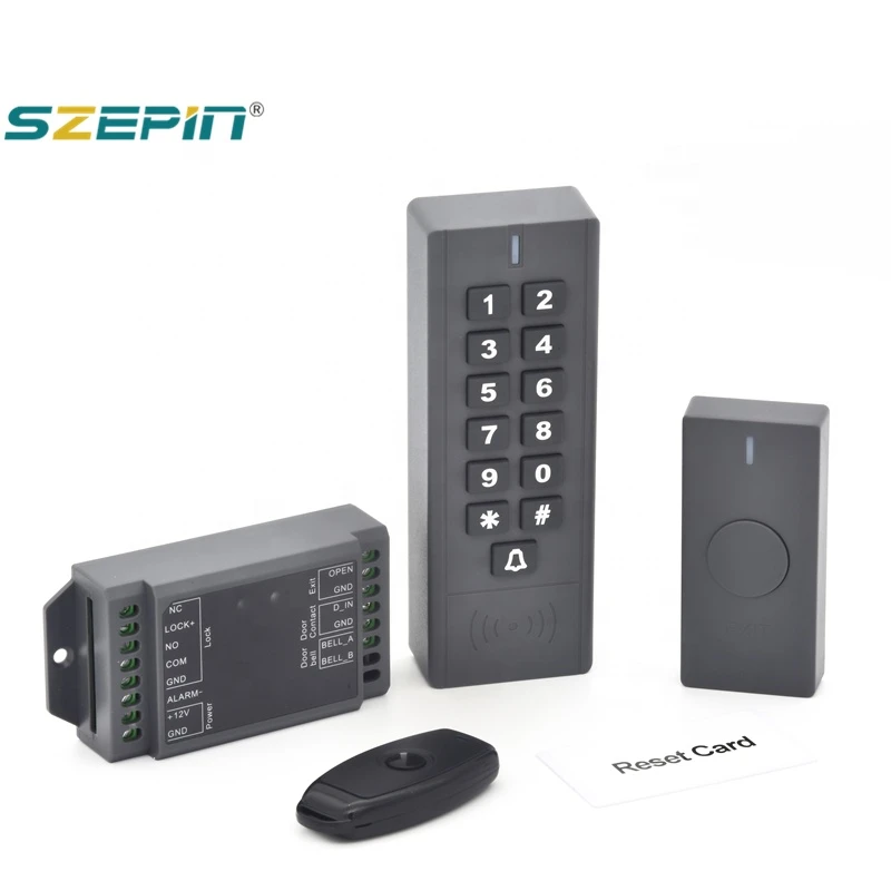 Wireless Network Remote Controller Waterproof K2 RFID Keypad Access Control System Kit With Electric Card