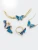 Import Women Colorful Butterfly Bling Zircon Glass Jewelry Earring Dangle Butterfly Jewelry Earrings from China