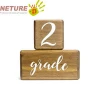 Wooden Age Blocks For 12 Month Baby Solid Wood Milestone Age Blocks Baby Age Blocks