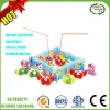 Wooden magnetic Fishing Toys,kids wooden fishing set toys,magnetic toys for kids