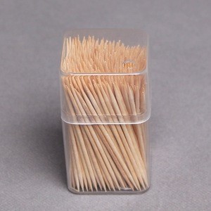 wooden toothpick in toothpick holder