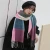 Import Wool spinning cashmere scarf fringed shawl womens wool knitted neckplaid scarf in winter for women from China