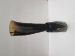 XL Size Natural Viking Drinking Horn with stand