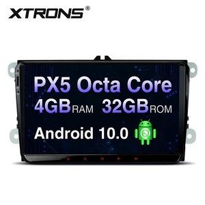 XTRONS 9&quot; android 10.0 car pc autoradio 1 din with 4G RAM 32G ROM radio for vw passat jetta skoda fabia seat leon