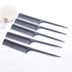 yaeshii Factory OEM custom salon small wholesale hair fiber plastic carbon comb