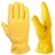 Import yellow anti slip cow leather palm leather diving safety gloves from China