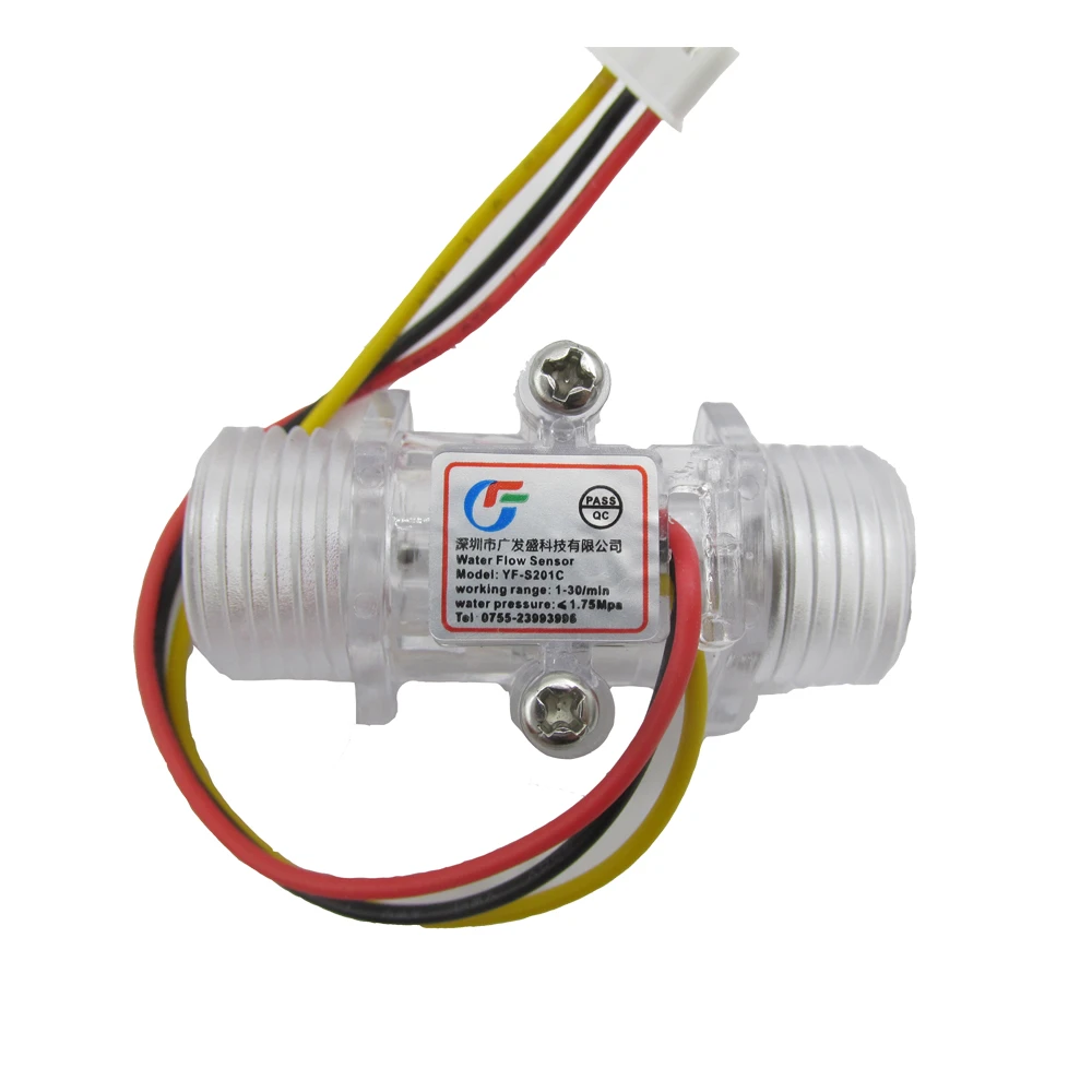 YF-S201C DN15 1/2 inch water flow sensor 0.5-25L/min.
