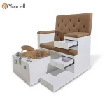 Yoocell newest modern beauty manicure chair foot spa chair luxury pedicure nail chair rose gold nail shop
