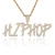 Import YS Hip Hop Custom Made Name Plate Necklace 18k Gold Plated Letters Pendant from China