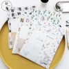 YWJL171 RDT Wholesale Promotional Gift 4 Designs 3pcs Cartoon Animal Print Paper Envelopes Sets with 6pcs A4 Letter Pads Paper