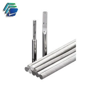 Zhuzhou production machinery Solid carbide of Cemented welding tungsten steel round bar carbide rod with central coolant hole
