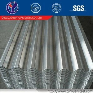 Zinc galvanized corrugated steel roofing sheet with Mill price 0.125-1.5mm thickness