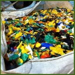 Clean HDPE Drum Flakes – Washed & Shredded, Ideal for Recycling