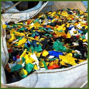 Clean HDPE Drum Flakes – Washed & Shredded, Ideal for Recycling