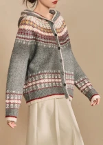 Women's Hooded Knit Cardigan/Sweater Coat