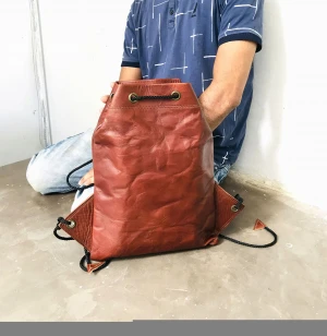 Handmade Leather Backpack, College School Rucksack, Small Satchel Picnic Bag, Unisex Bag for Men Women, Best Gift