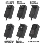 Wholesale Price LED Indicator Wall Type Desktop Type Battery Charger 12V 24V 33V 54V Battery Power Adapter