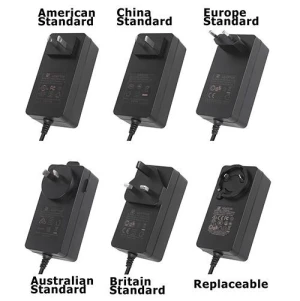 Wholesale Price LED Indicator Wall Type Desktop Type Battery Charger 12V 24V 33V 54V Battery Power Adapter