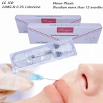 Mono-phasic 24mg Hyaluronic Acid Lidocaine Filler Lip Injection Dermal Filler Cosmetic Surgery Injectable