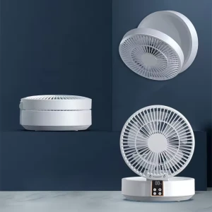 Wholesale Portable Electric Oscillation Air Circulation Desk Fans w/Warm Light
