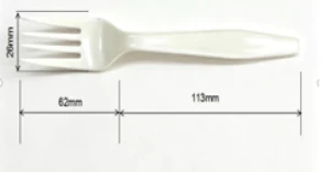 Disposable Large Plastic Fork – PP Food Grade Heavy Duty Fork