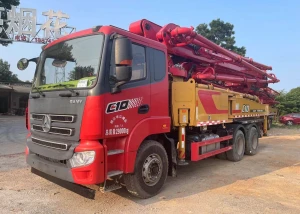 used 2020 Sany Concrete Pump Truck 42m Truck Mounted Boom Pump for Sale