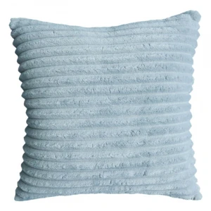 Ready made flannel ribbed silver cushion cover 100% polyester 40cm*40cm home decoration sofa pillow