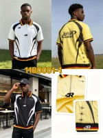 Embroidery Polo Shirt with Zipper
