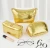 Import Cosmetic Glossy PU Golden Makeup Bag from China