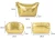 Import Cosmetic Glossy PU Golden Makeup Bag from China